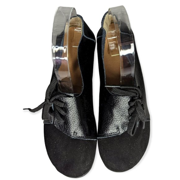 Women's Black Leather Off Set Breathable Lightweight Shoes Size 37/ US Size 6.5 - Picture 6 of 11